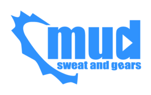 Mud Sweat Gears logo blue