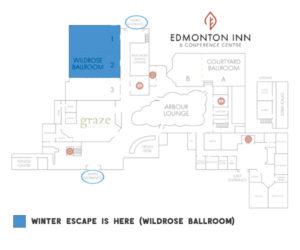 Edmonton Inn Winter Escape Map