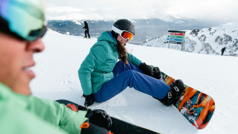 Snowboarders, Marmot Basin, Jasper