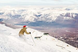 Marmot Basin Christmas Santa Hat Skier