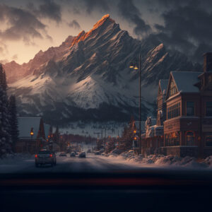 Siltion Bustling modern Town of Jasper winter octane rendering 144290ae 8eda 4fd4 8c55 2724b74b5815
