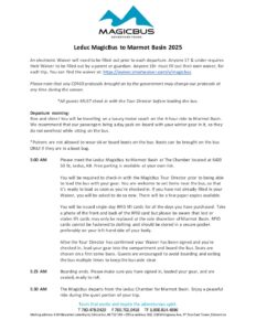 Leduc Daybus customer itinerary 2025 pdf